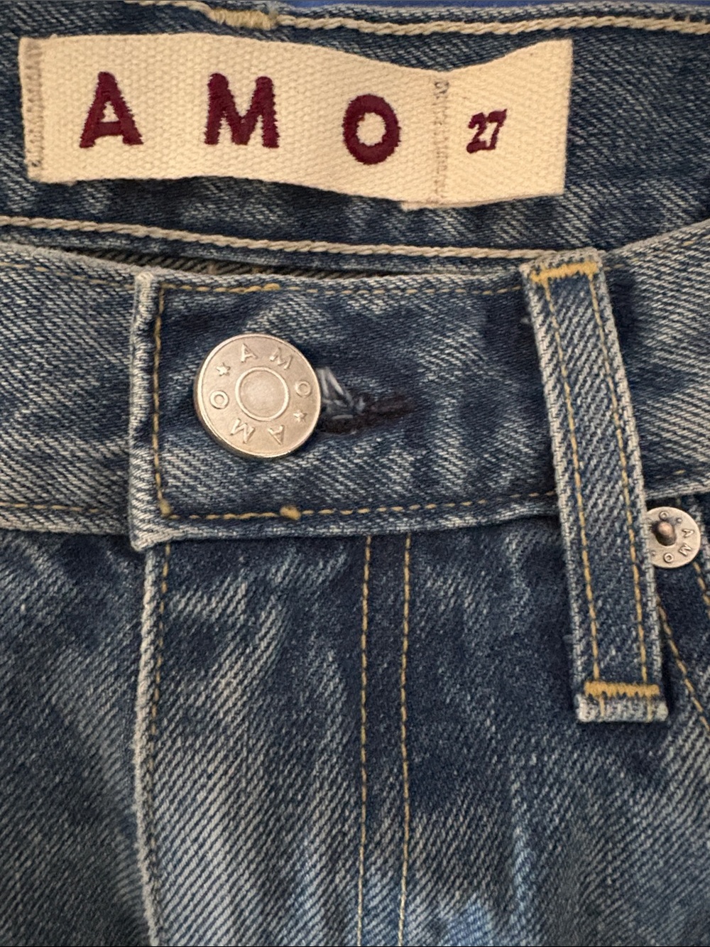AMO Denim Robbie Jean NWOT✨Sz 27 (15” waist) - Picture 9 of 11